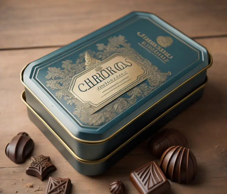 Chocolate Tin Containers 01